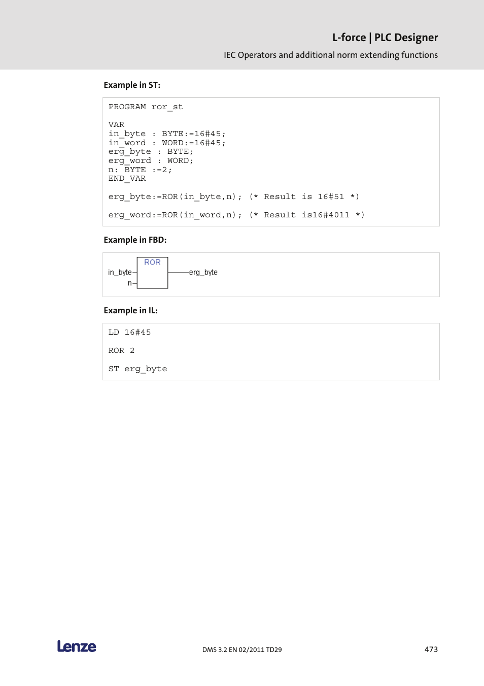 L-force | plc designer | Lenze PLC Designer PLC Designer (R2-x) User Manual | Page 475 / 844