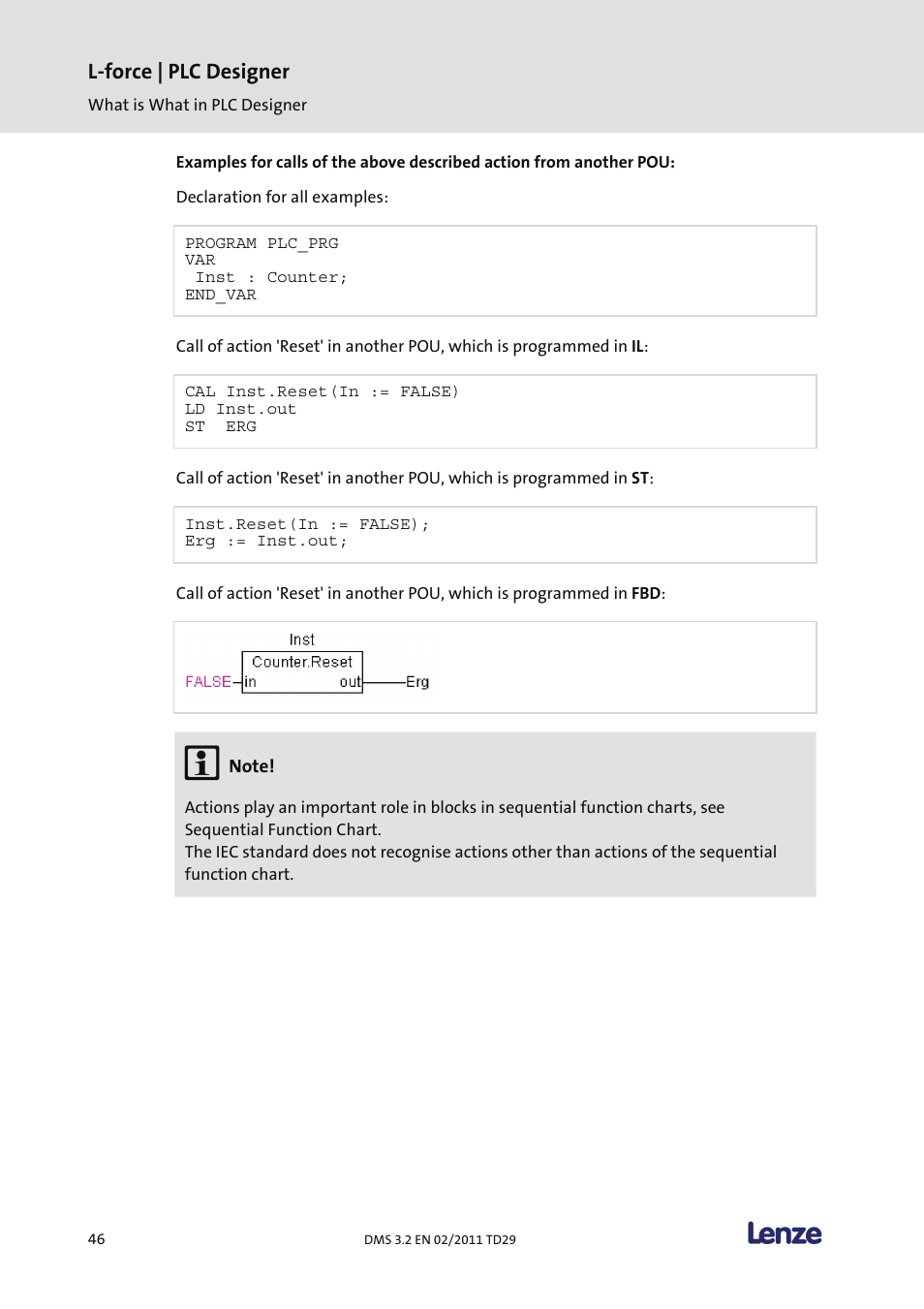 L-force | plc designer | Lenze PLC Designer PLC Designer (R2-x) User Manual | Page 48 / 844