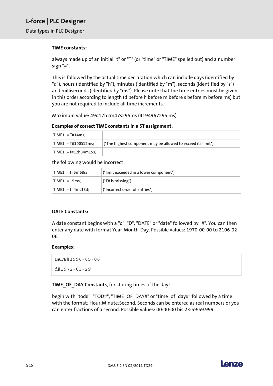 L-force | plc designer | Lenze PLC Designer PLC Designer (R2-x) User Manual | Page 520 / 844