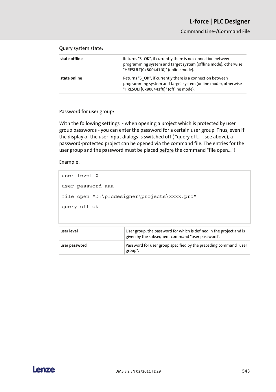L-force | plc designer | Lenze PLC Designer PLC Designer (R2-x) User Manual | Page 545 / 844
