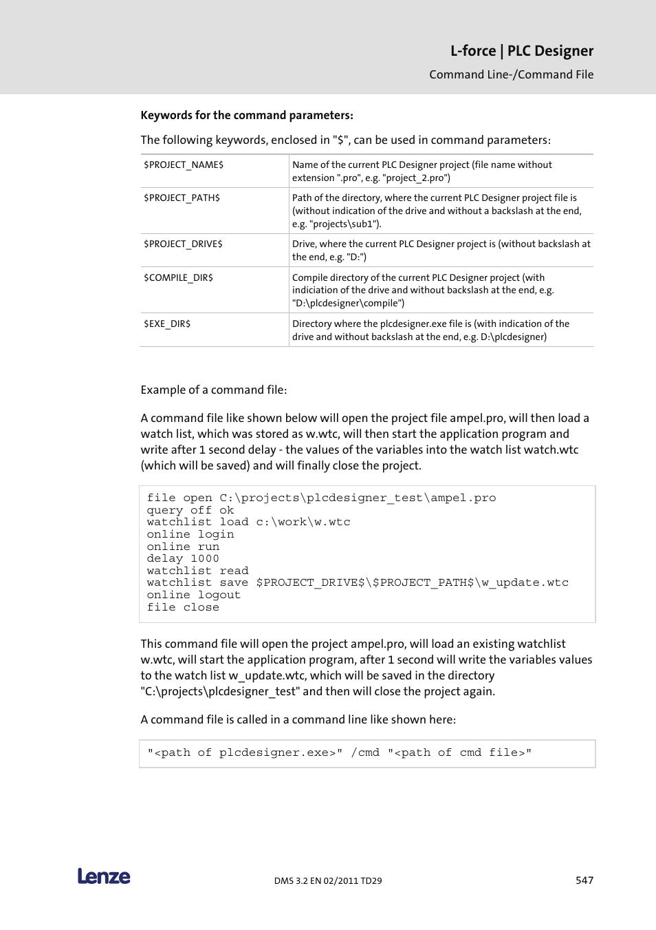 L-force | plc designer | Lenze PLC Designer PLC Designer (R2-x) User Manual | Page 549 / 844