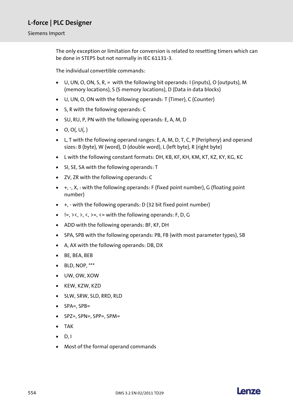 L-force | plc designer | Lenze PLC Designer PLC Designer (R2-x) User Manual | Page 556 / 844