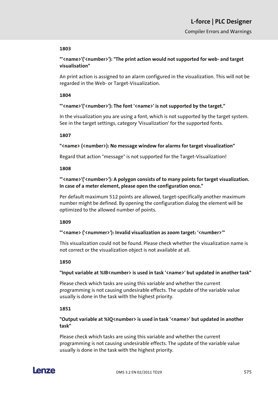 L-force | plc designer | Lenze PLC Designer PLC Designer (R2-x) User Manual | Page 577 / 844