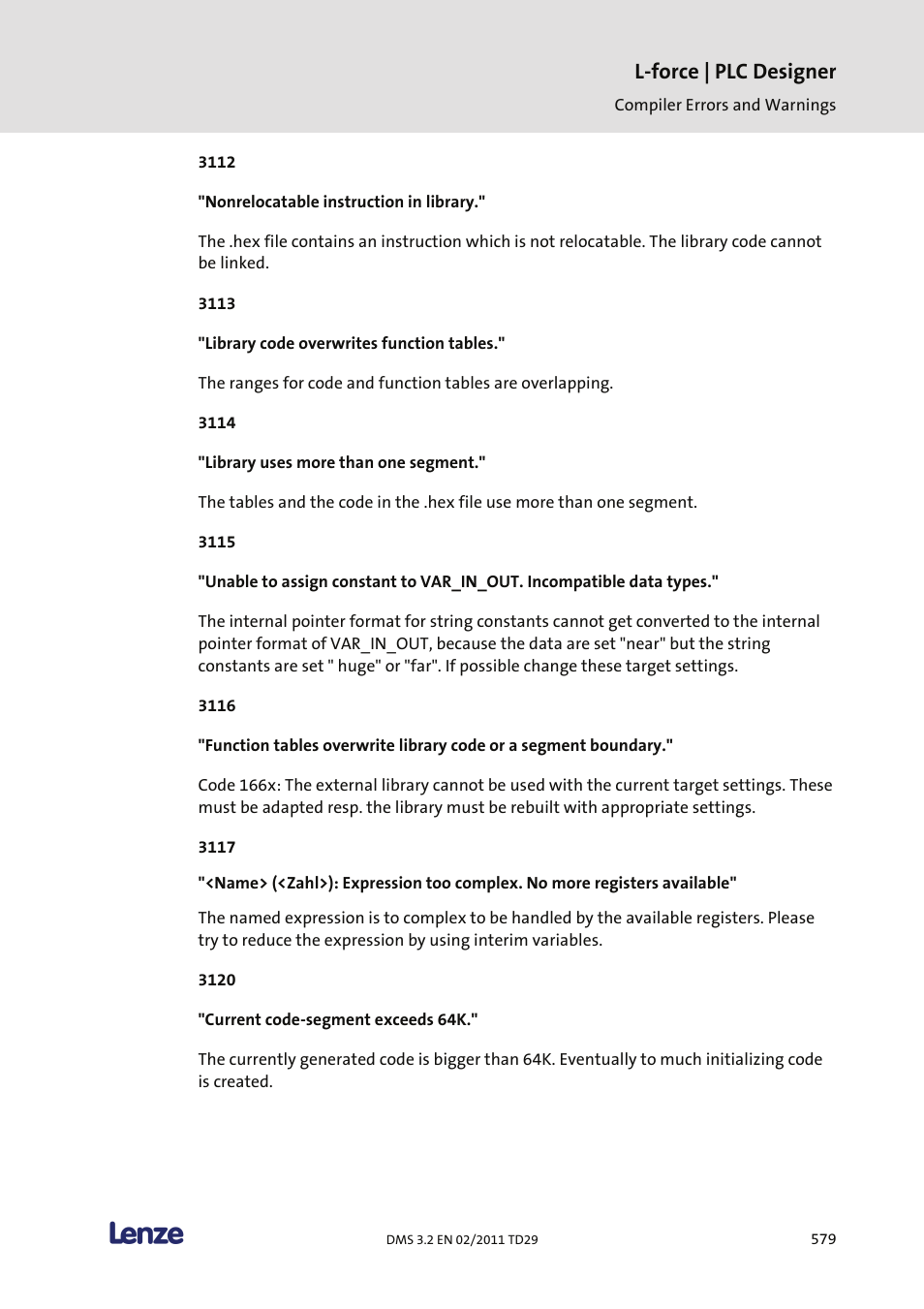 L-force | plc designer | Lenze PLC Designer PLC Designer (R2-x) User Manual | Page 581 / 844