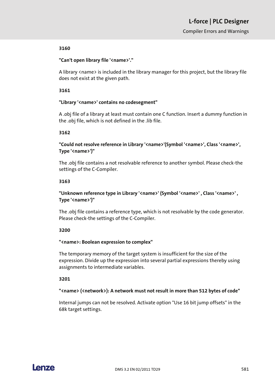L-force | plc designer | Lenze PLC Designer PLC Designer (R2-x) User Manual | Page 583 / 844
