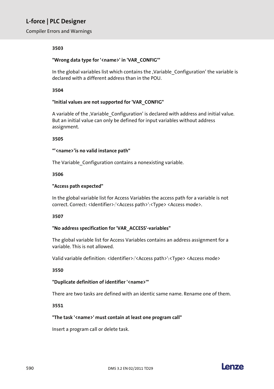 L-force | plc designer | Lenze PLC Designer PLC Designer (R2-x) User Manual | Page 592 / 844