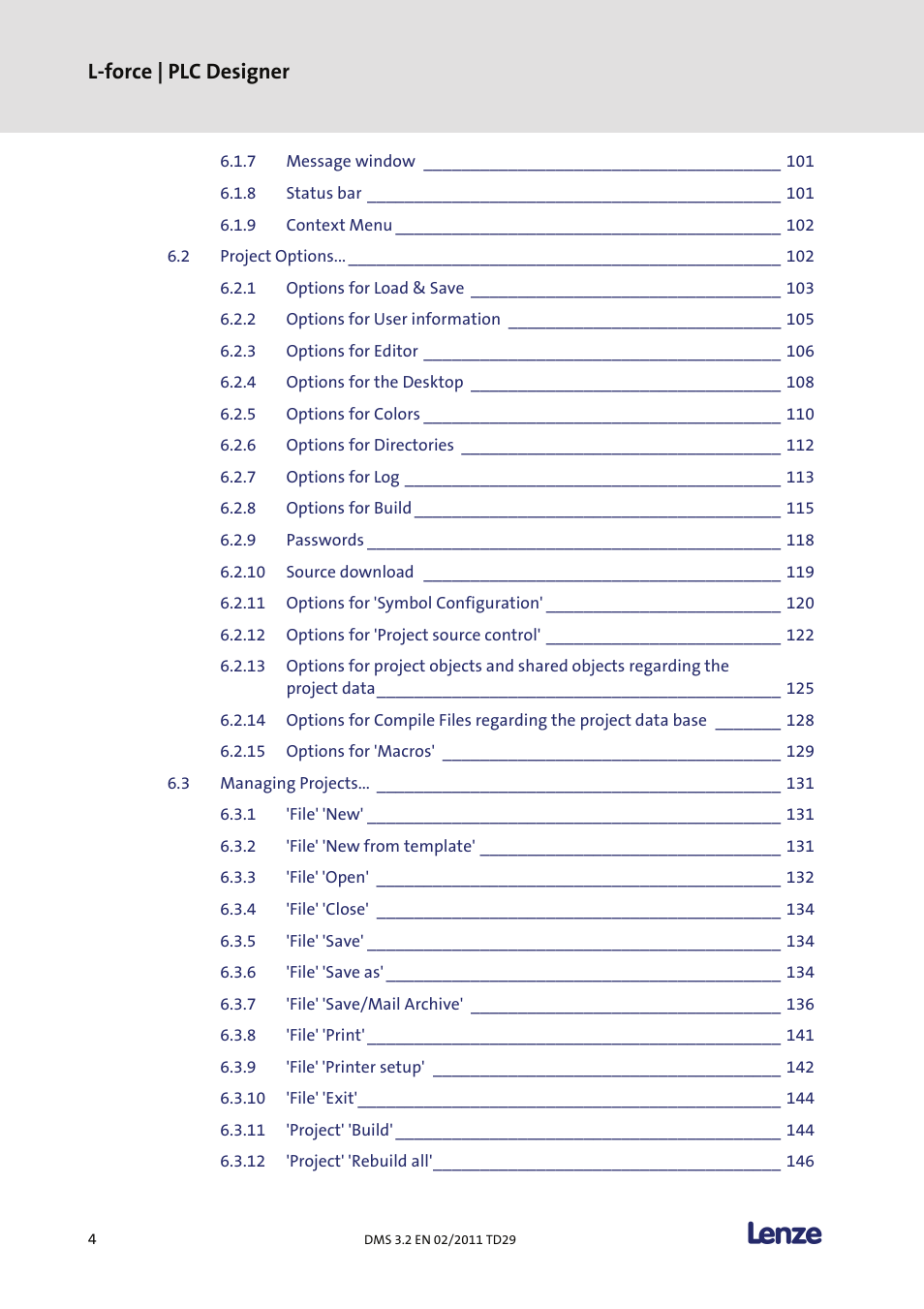 L-force | plc designer | Lenze PLC Designer PLC Designer (R2-x) User Manual | Page 6 / 844