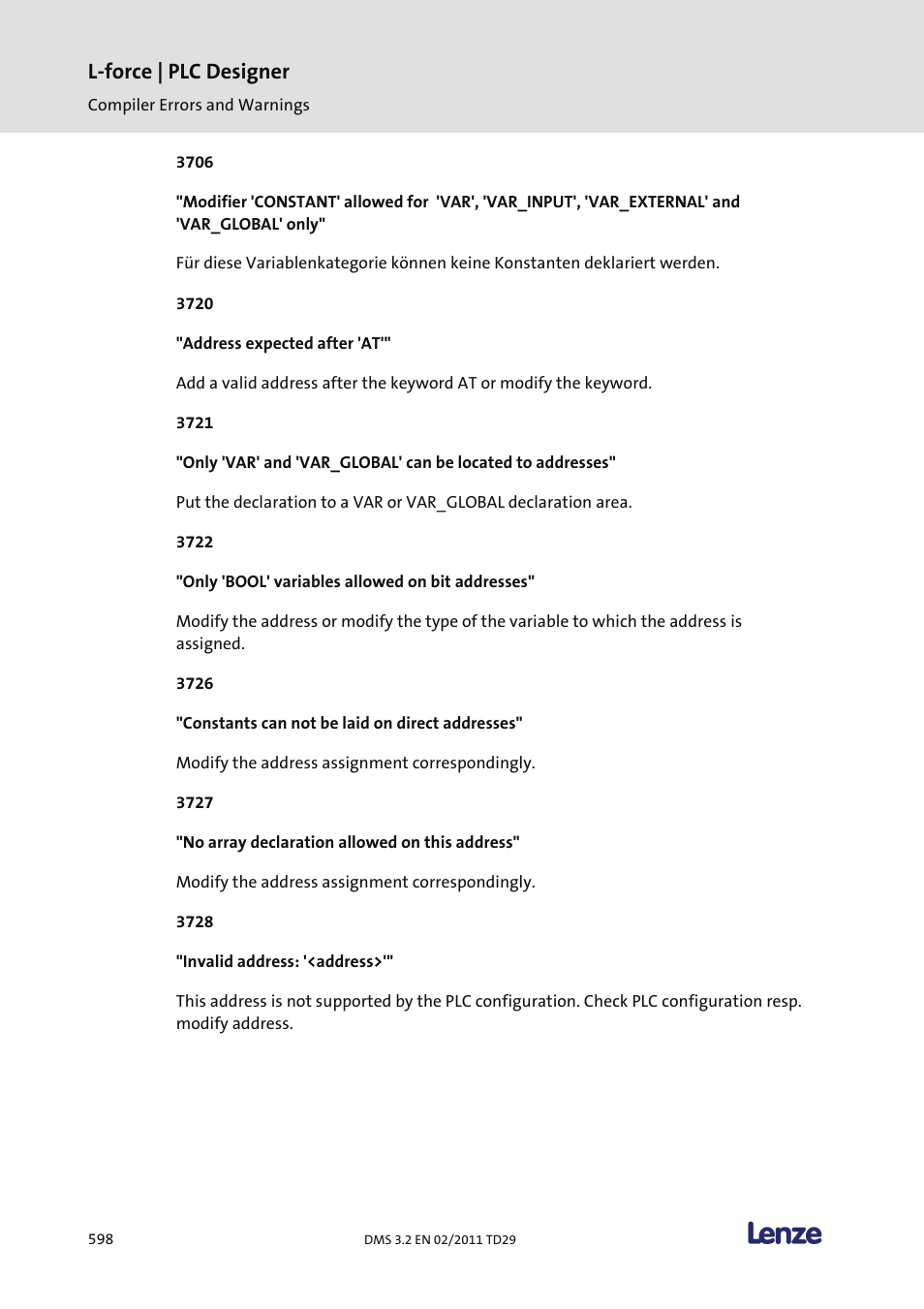 L-force | plc designer | Lenze PLC Designer PLC Designer (R2-x) User Manual | Page 600 / 844