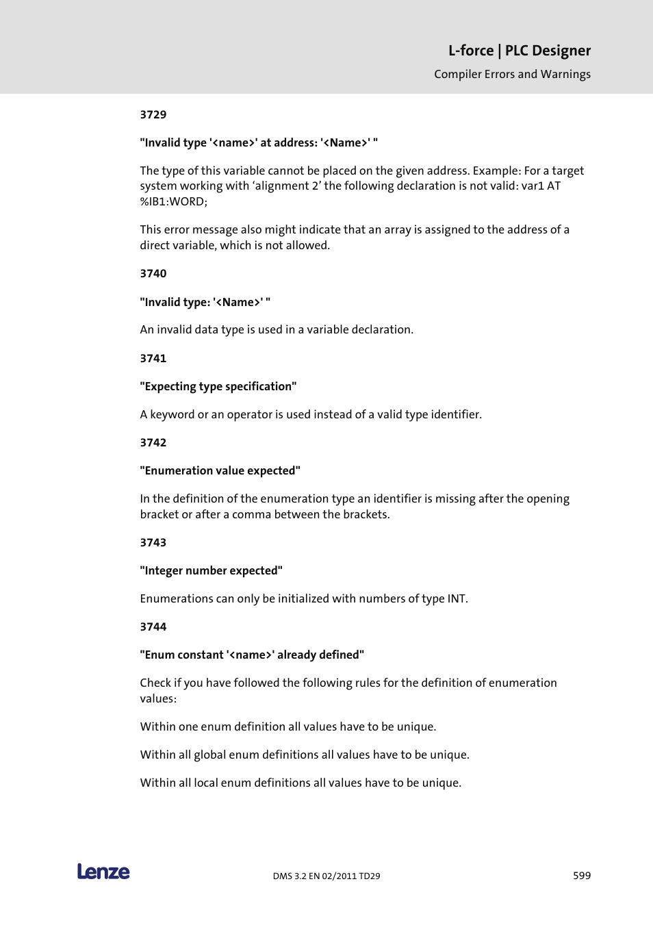 L-force | plc designer | Lenze PLC Designer PLC Designer (R2-x) User Manual | Page 601 / 844