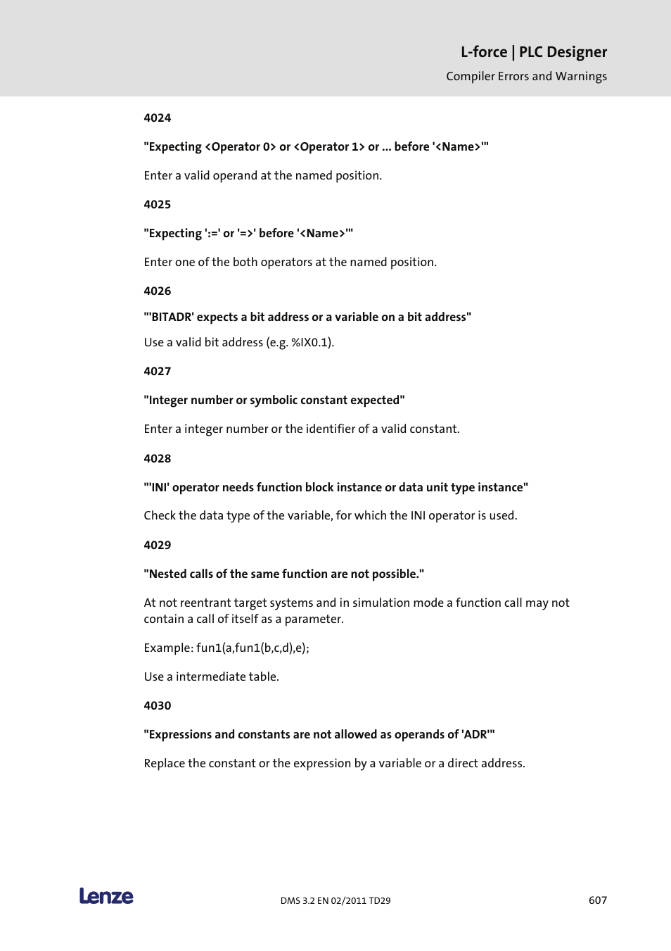 L-force | plc designer | Lenze PLC Designer PLC Designer (R2-x) User Manual | Page 609 / 844
