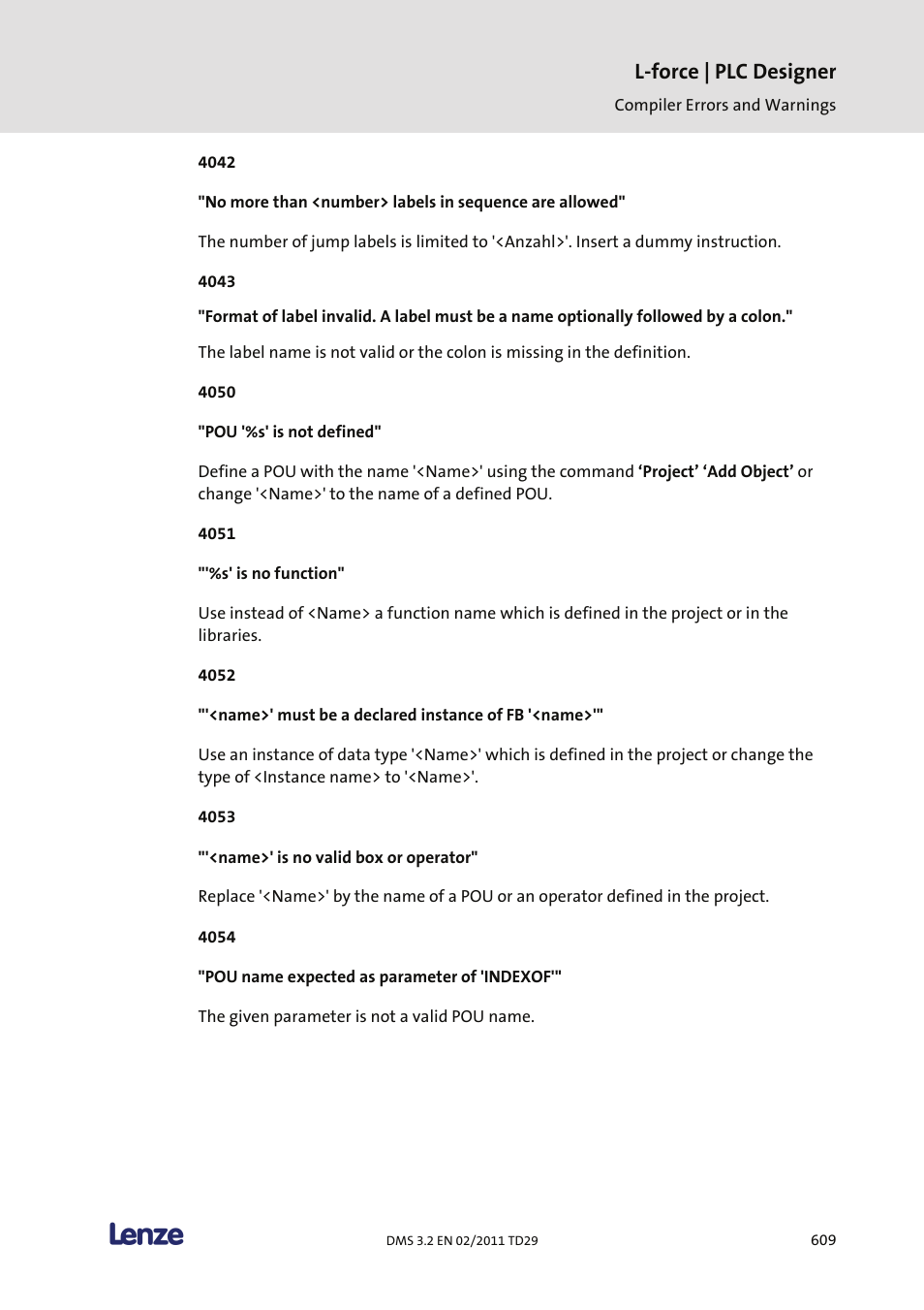 L-force | plc designer | Lenze PLC Designer PLC Designer (R2-x) User Manual | Page 611 / 844
