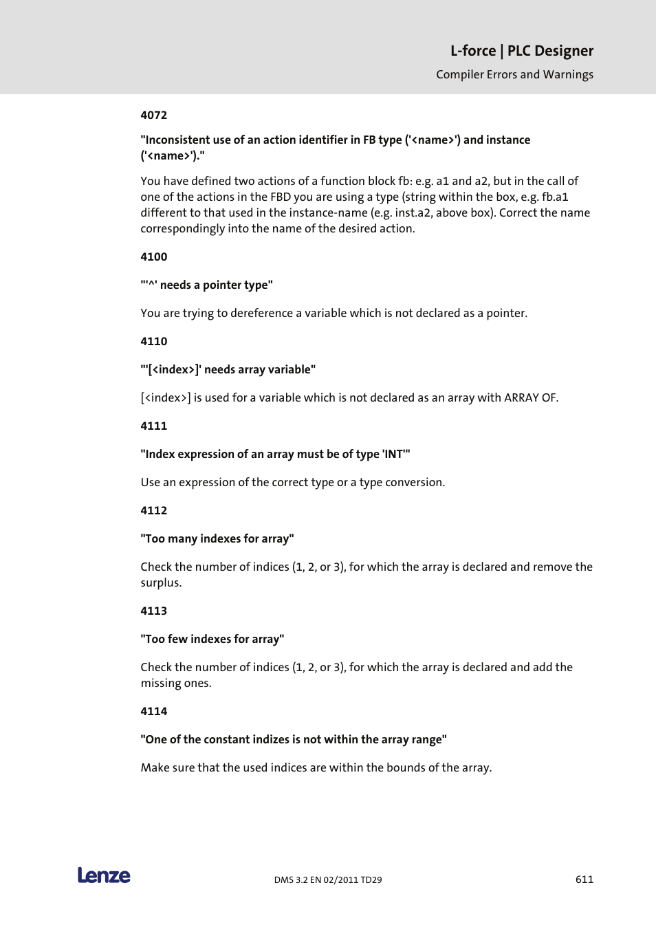 L-force | plc designer | Lenze PLC Designer PLC Designer (R2-x) User Manual | Page 613 / 844