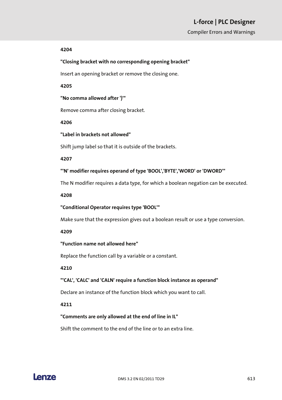 L-force | plc designer | Lenze PLC Designer PLC Designer (R2-x) User Manual | Page 615 / 844