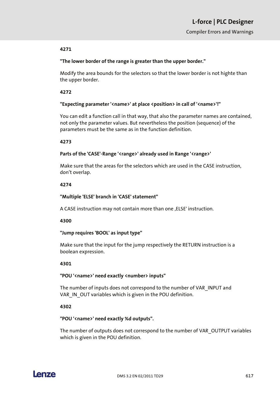 L-force | plc designer | Lenze PLC Designer PLC Designer (R2-x) User Manual | Page 619 / 844