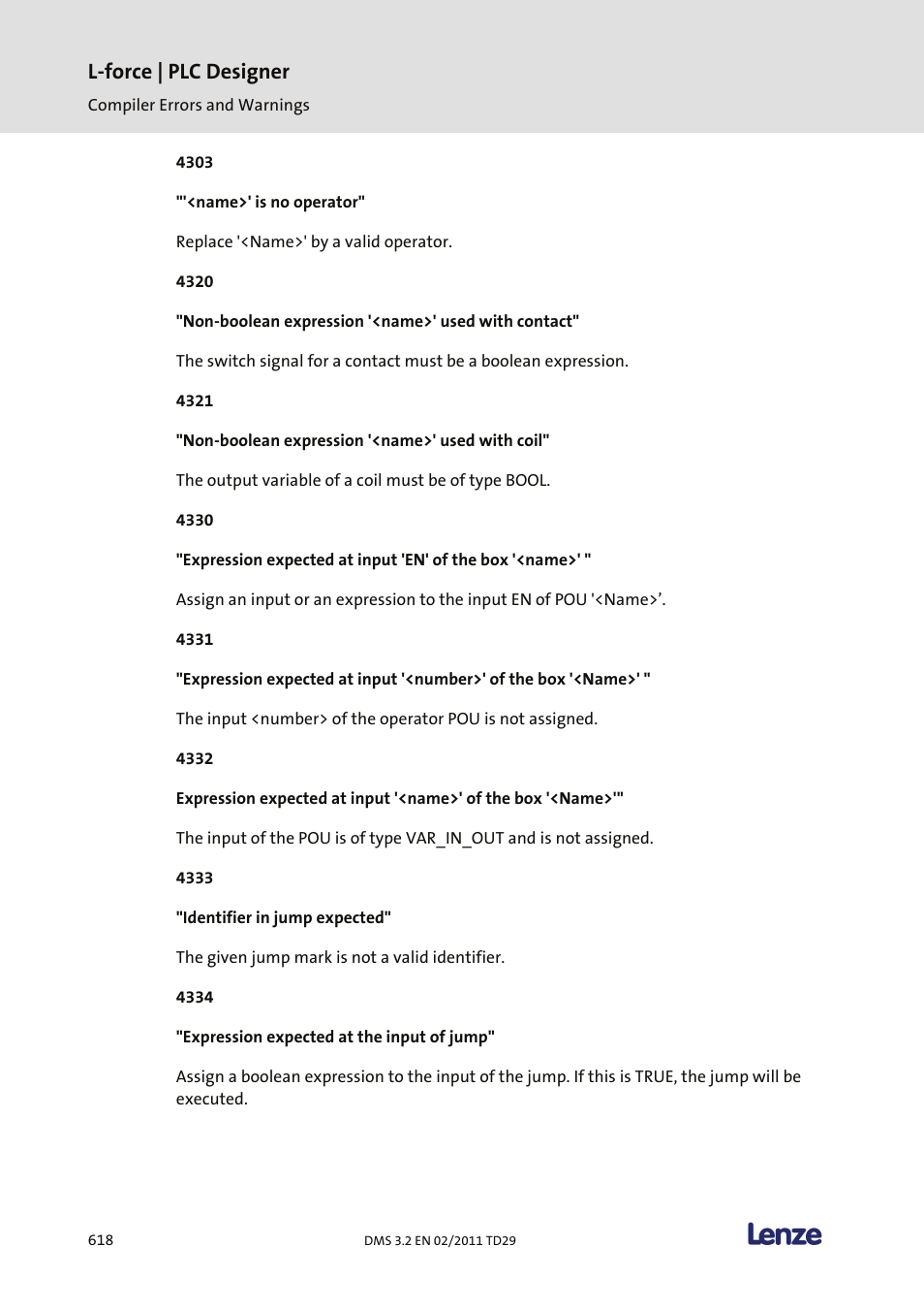 L-force | plc designer | Lenze PLC Designer PLC Designer (R2-x) User Manual | Page 620 / 844