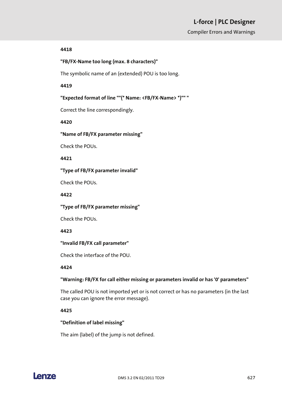 L-force | plc designer | Lenze PLC Designer PLC Designer (R2-x) User Manual | Page 629 / 844