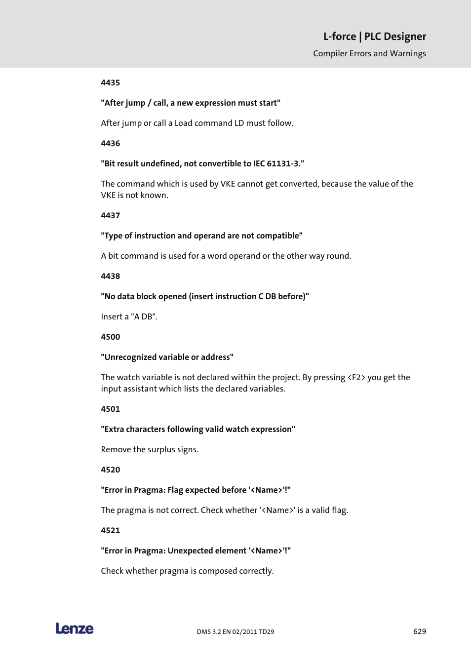 L-force | plc designer | Lenze PLC Designer PLC Designer (R2-x) User Manual | Page 631 / 844