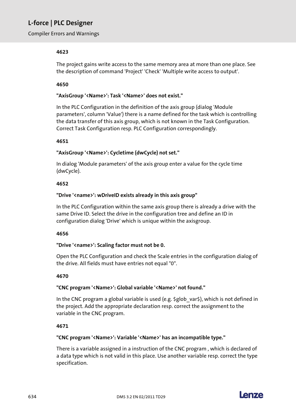 L-force | plc designer | Lenze PLC Designer PLC Designer (R2-x) User Manual | Page 636 / 844
