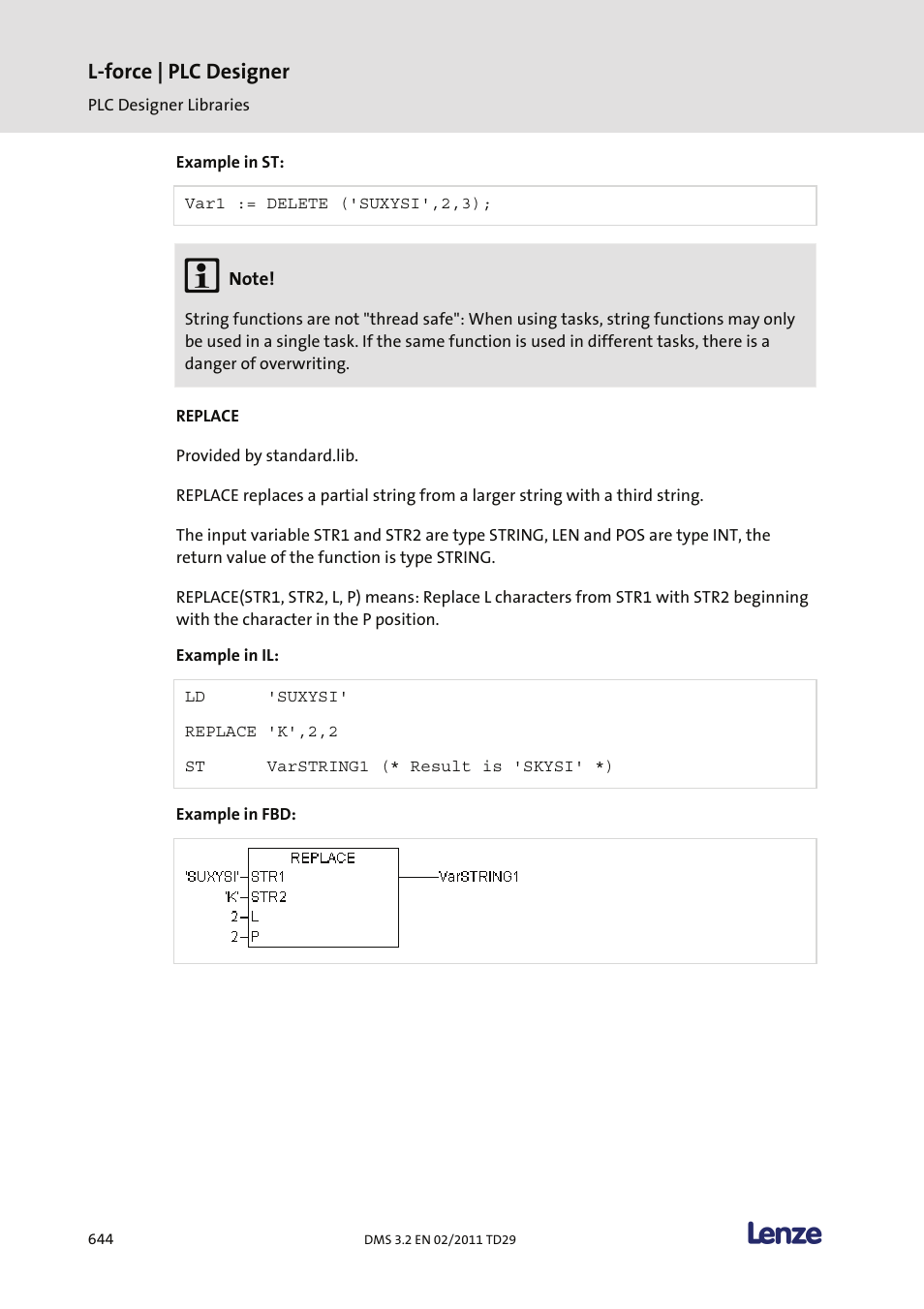 L-force | plc designer | Lenze PLC Designer PLC Designer (R2-x) User Manual | Page 646 / 844