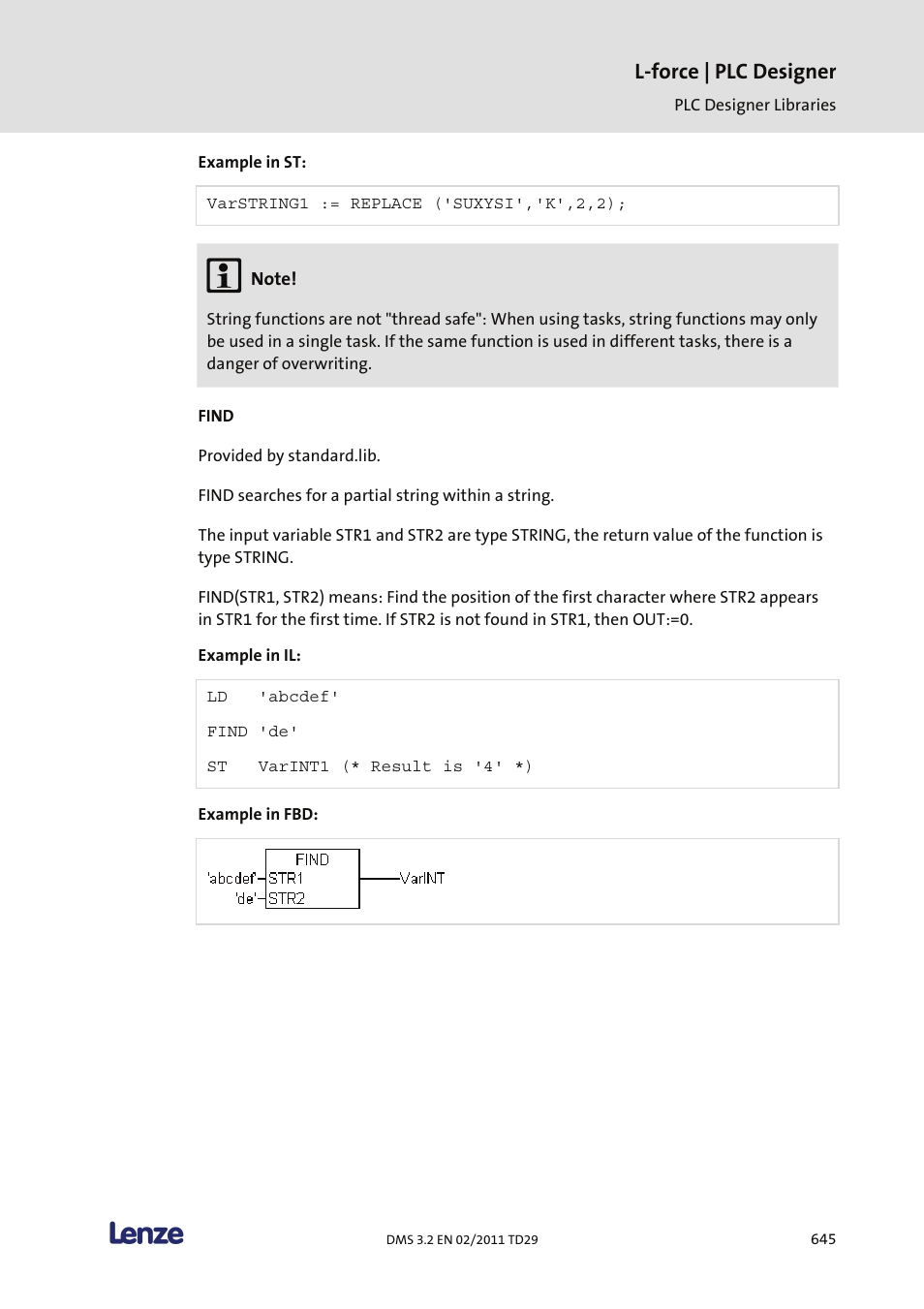 L-force | plc designer | Lenze PLC Designer PLC Designer (R2-x) User Manual | Page 647 / 844