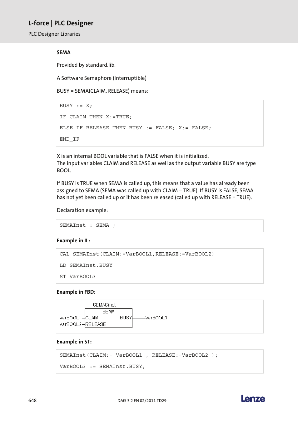 L-force | plc designer | Lenze PLC Designer PLC Designer (R2-x) User Manual | Page 650 / 844