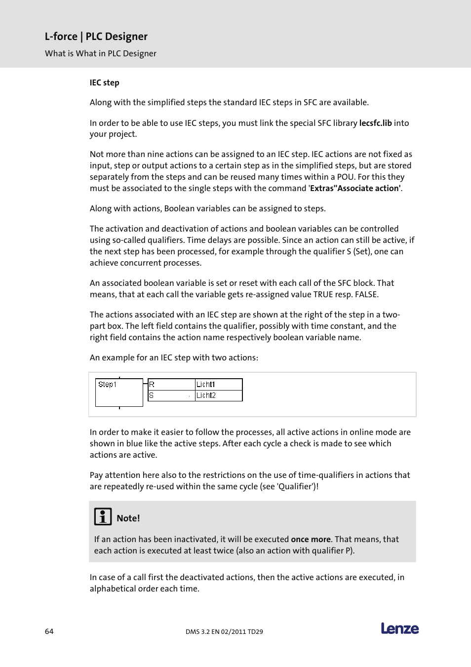 Iec step, L-force | plc designer | Lenze PLC Designer PLC Designer (R2-x) User Manual | Page 66 / 844