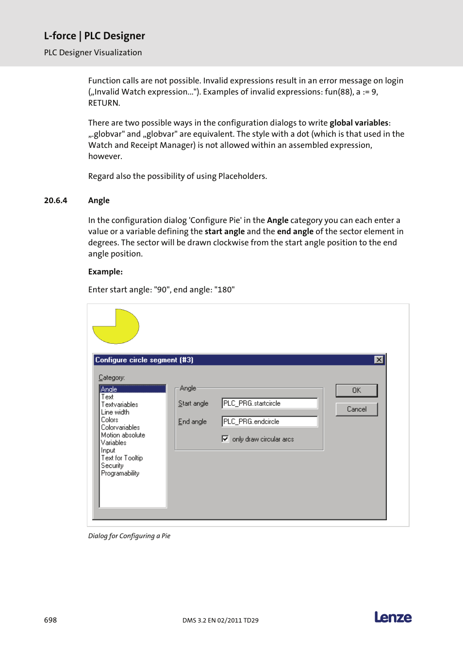 Angle, L-force | plc designer | Lenze PLC Designer PLC Designer (R2-x) User Manual | Page 700 / 844