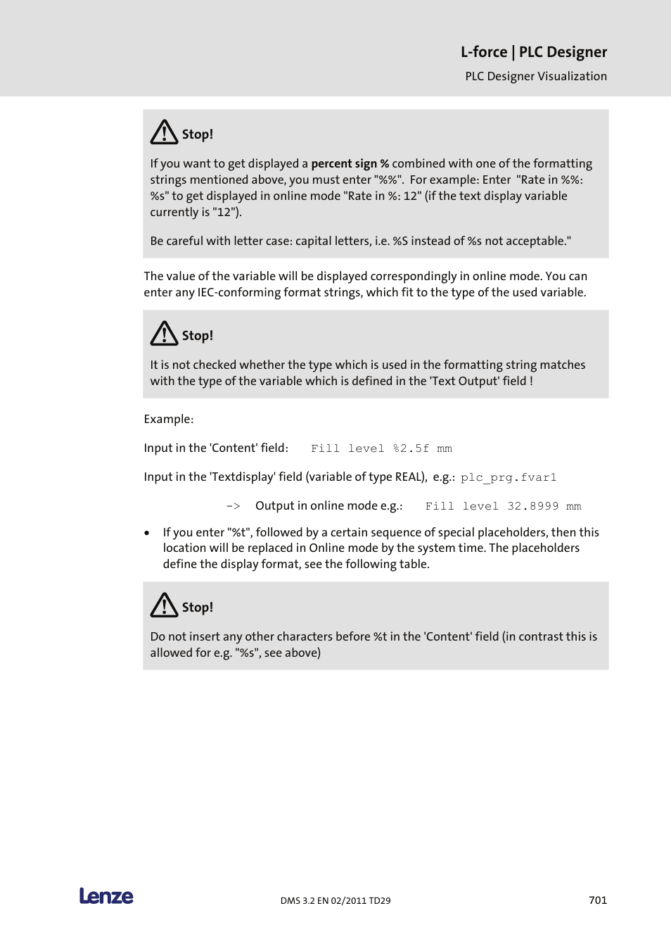 Lenze PLC Designer PLC Designer (R2-x) User Manual | Page 703 / 844