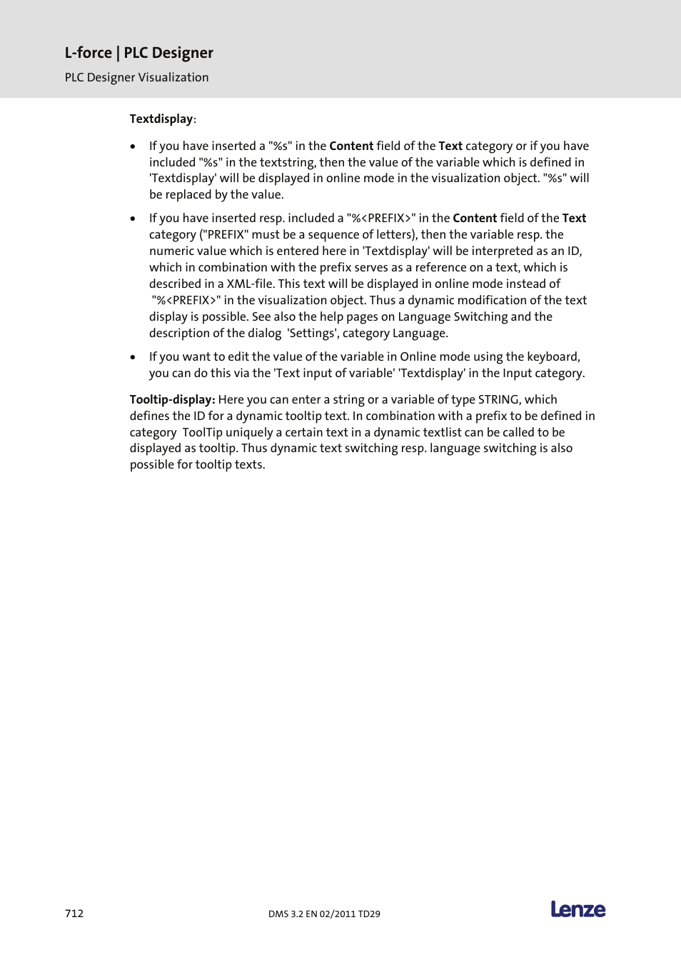 L-force | plc designer | Lenze PLC Designer PLC Designer (R2-x) User Manual | Page 714 / 844