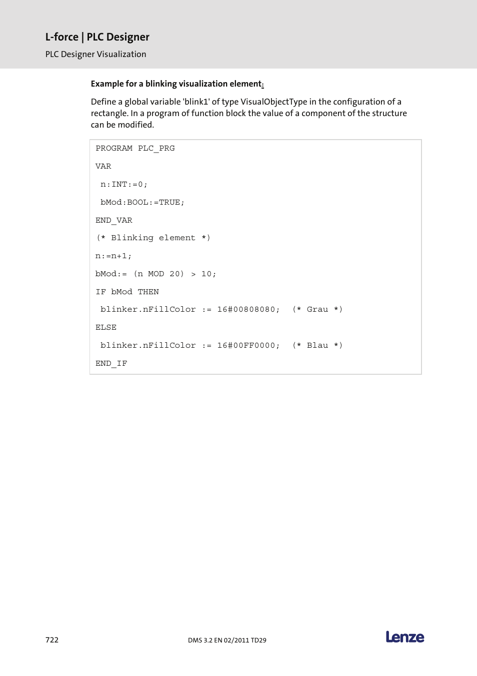 L-force | plc designer | Lenze PLC Designer PLC Designer (R2-x) User Manual | Page 724 / 844