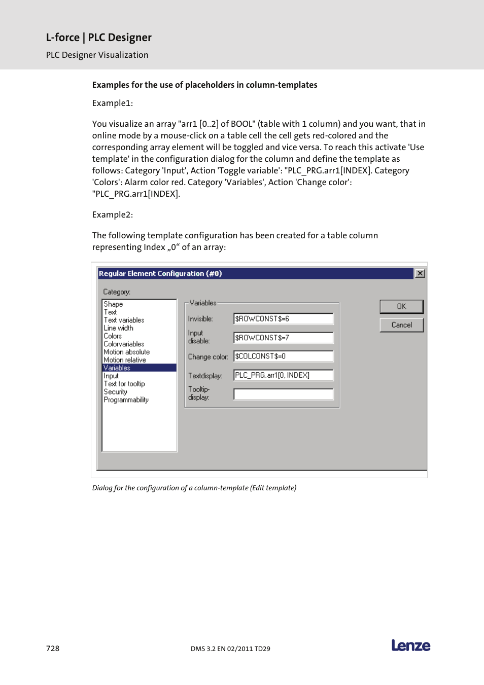 L-force | plc designer | Lenze PLC Designer PLC Designer (R2-x) User Manual | Page 730 / 844