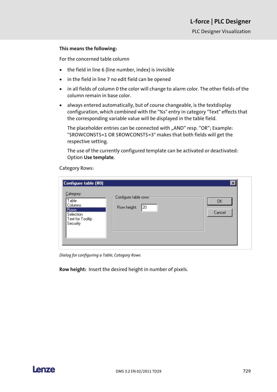 L-force | plc designer | Lenze PLC Designer PLC Designer (R2-x) User Manual | Page 731 / 844