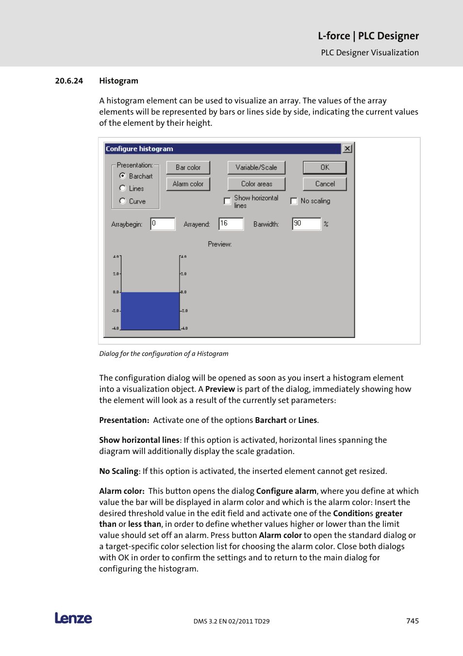 Histogram, L-force | plc designer | Lenze PLC Designer PLC Designer (R2-x) User Manual | Page 747 / 844