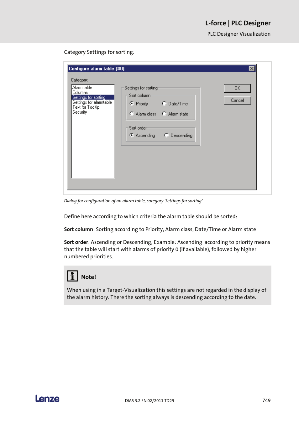 L-force | plc designer | Lenze PLC Designer PLC Designer (R2-x) User Manual | Page 751 / 844