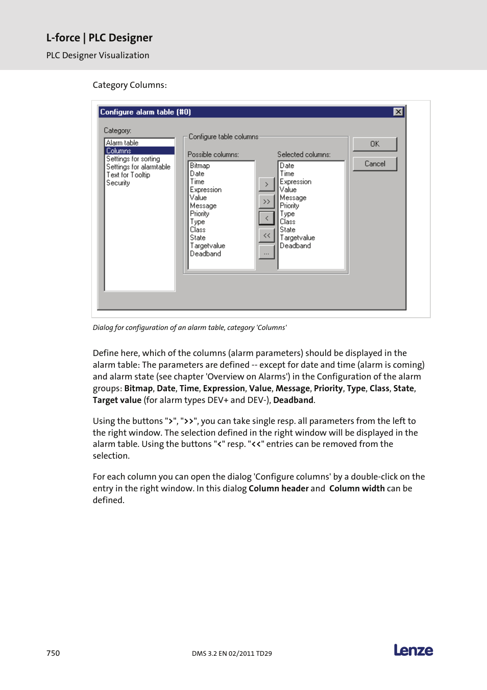 L-force | plc designer | Lenze PLC Designer PLC Designer (R2-x) User Manual | Page 752 / 844