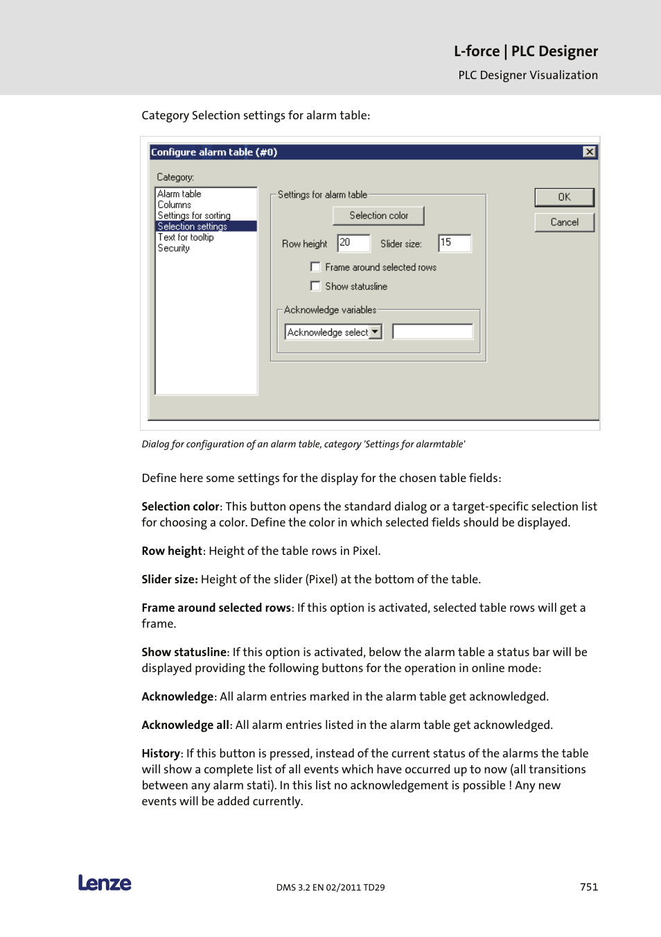 L-force | plc designer | Lenze PLC Designer PLC Designer (R2-x) User Manual | Page 753 / 844