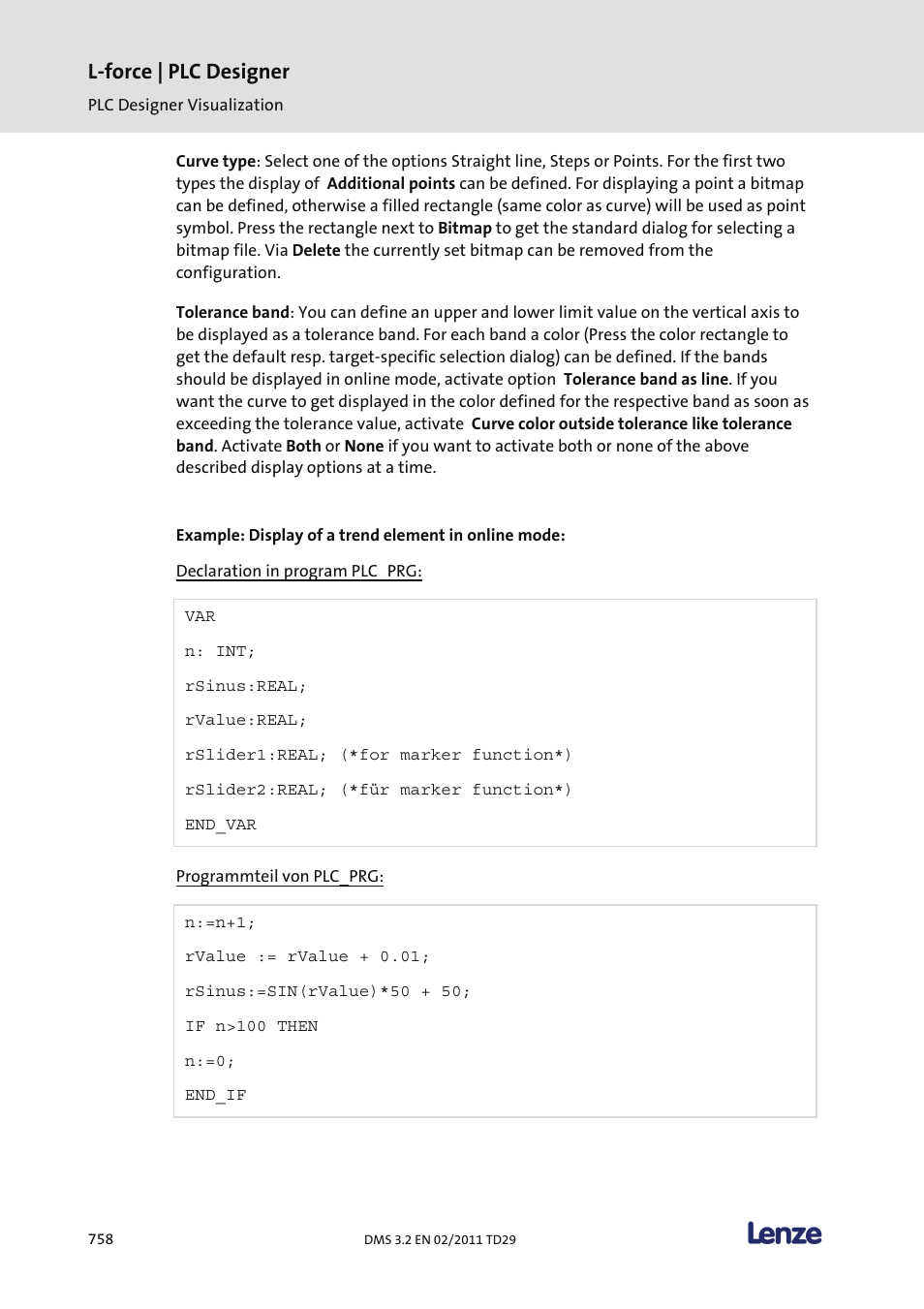 L-force | plc designer | Lenze PLC Designer PLC Designer (R2-x) User Manual | Page 760 / 844