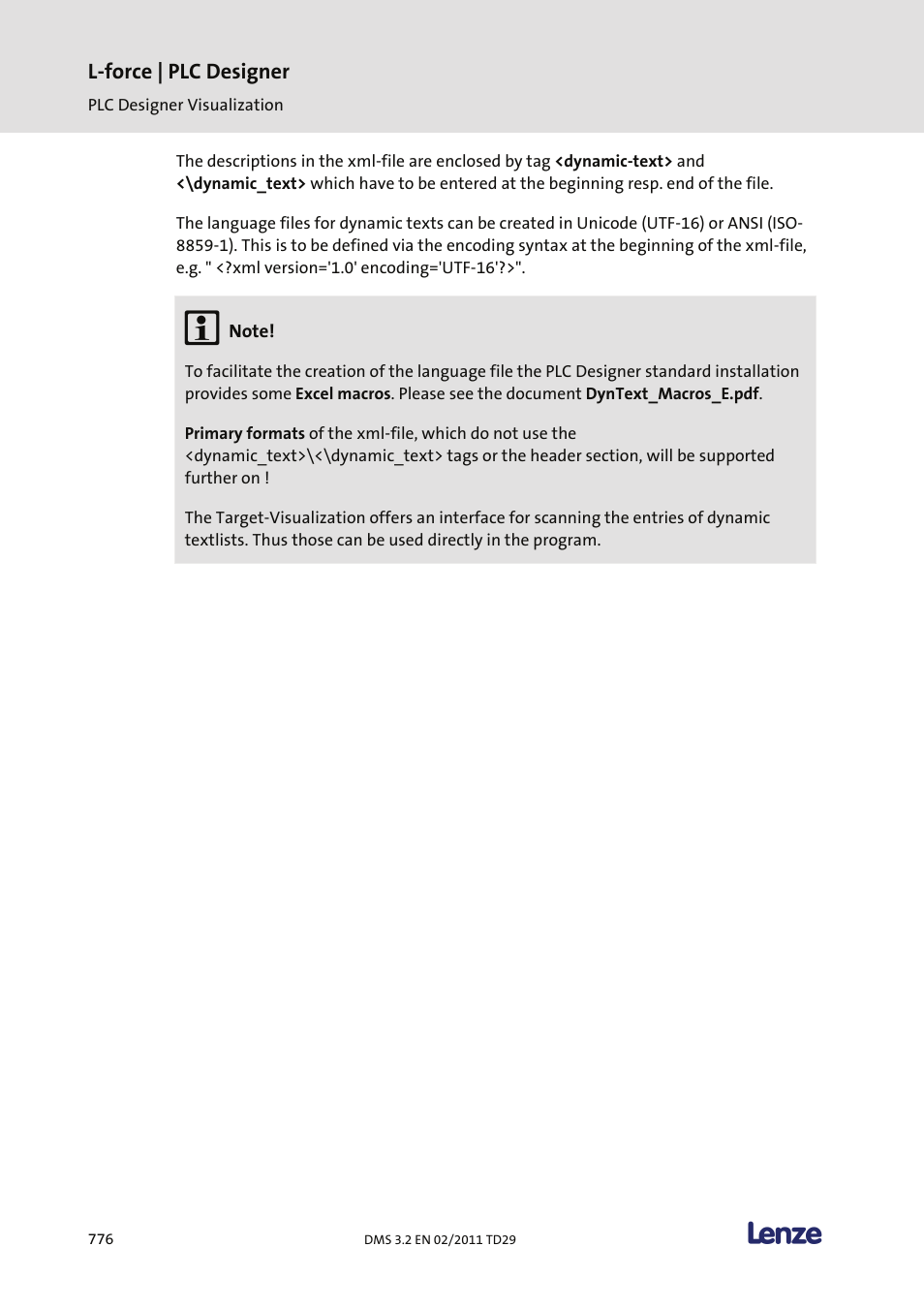 L-force | plc designer | Lenze PLC Designer PLC Designer (R2-x) User Manual | Page 778 / 844