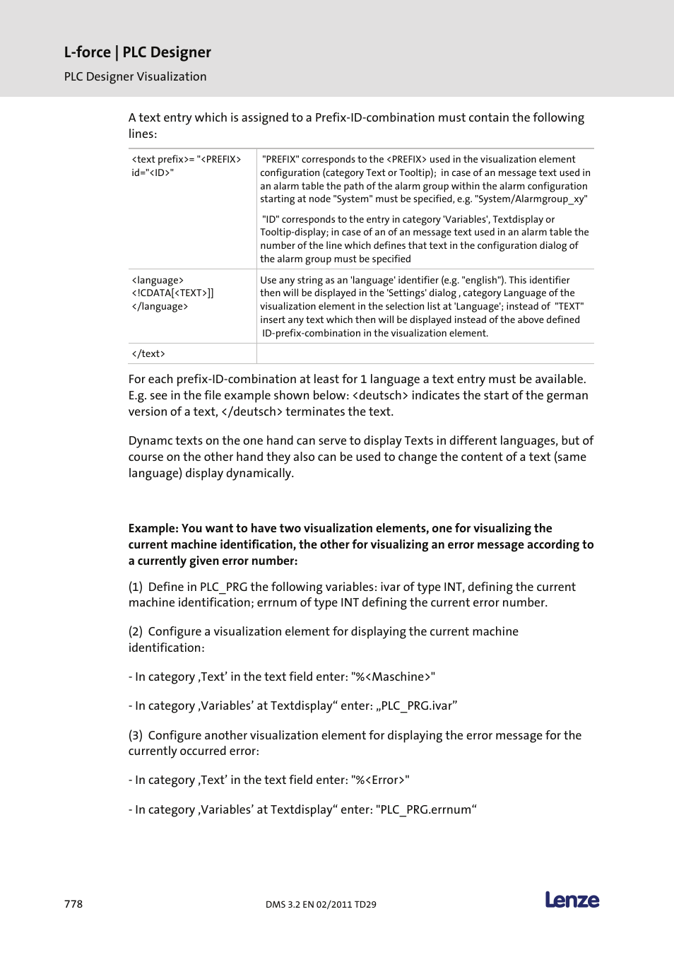 L-force | plc designer | Lenze PLC Designer PLC Designer (R2-x) User Manual | Page 780 / 844