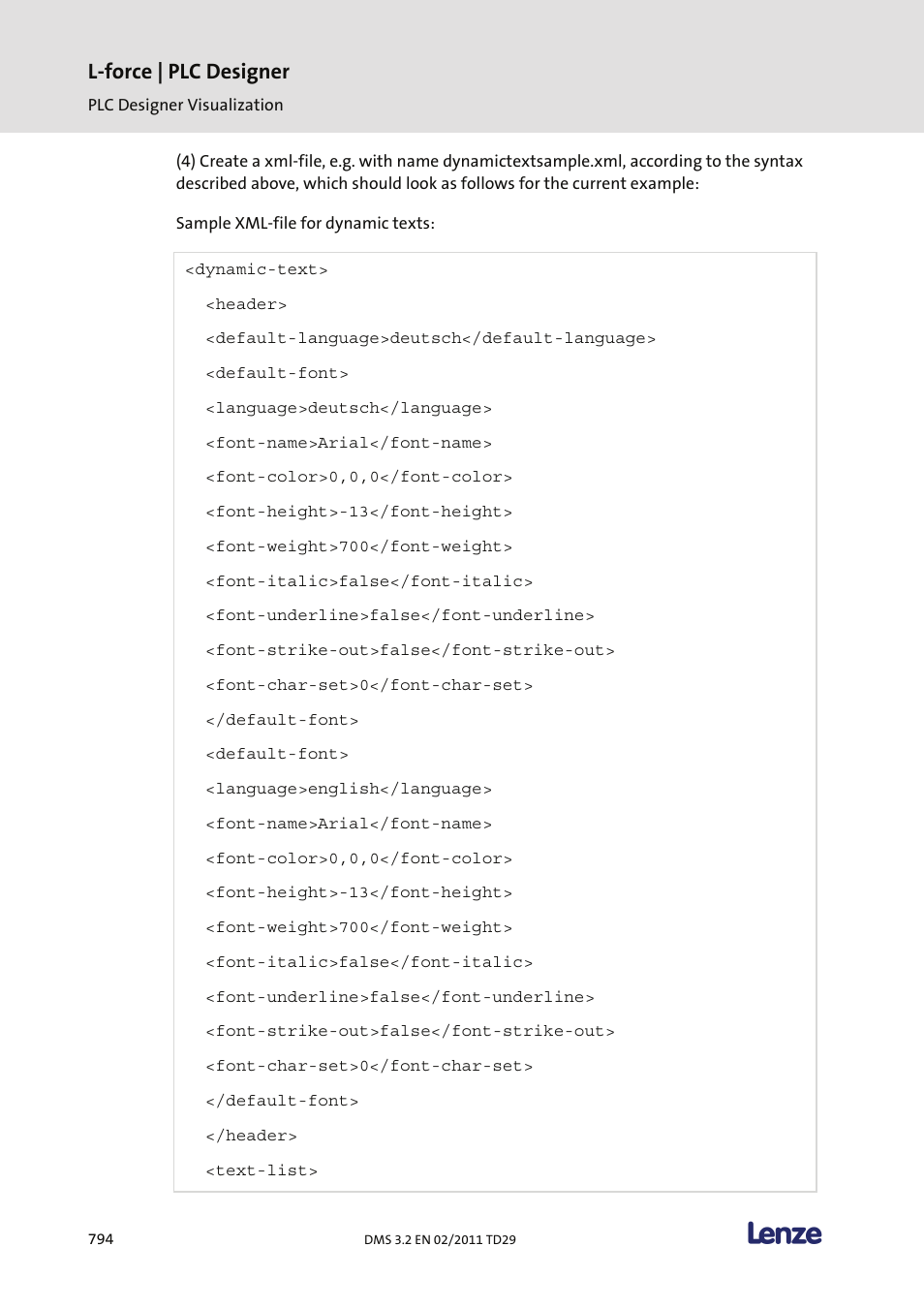 L-force | plc designer | Lenze PLC Designer PLC Designer (R2-x) User Manual | Page 796 / 844