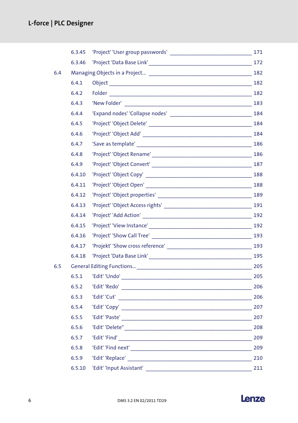 L-force | plc designer | Lenze PLC Designer PLC Designer (R2-x) User Manual | Page 8 / 844