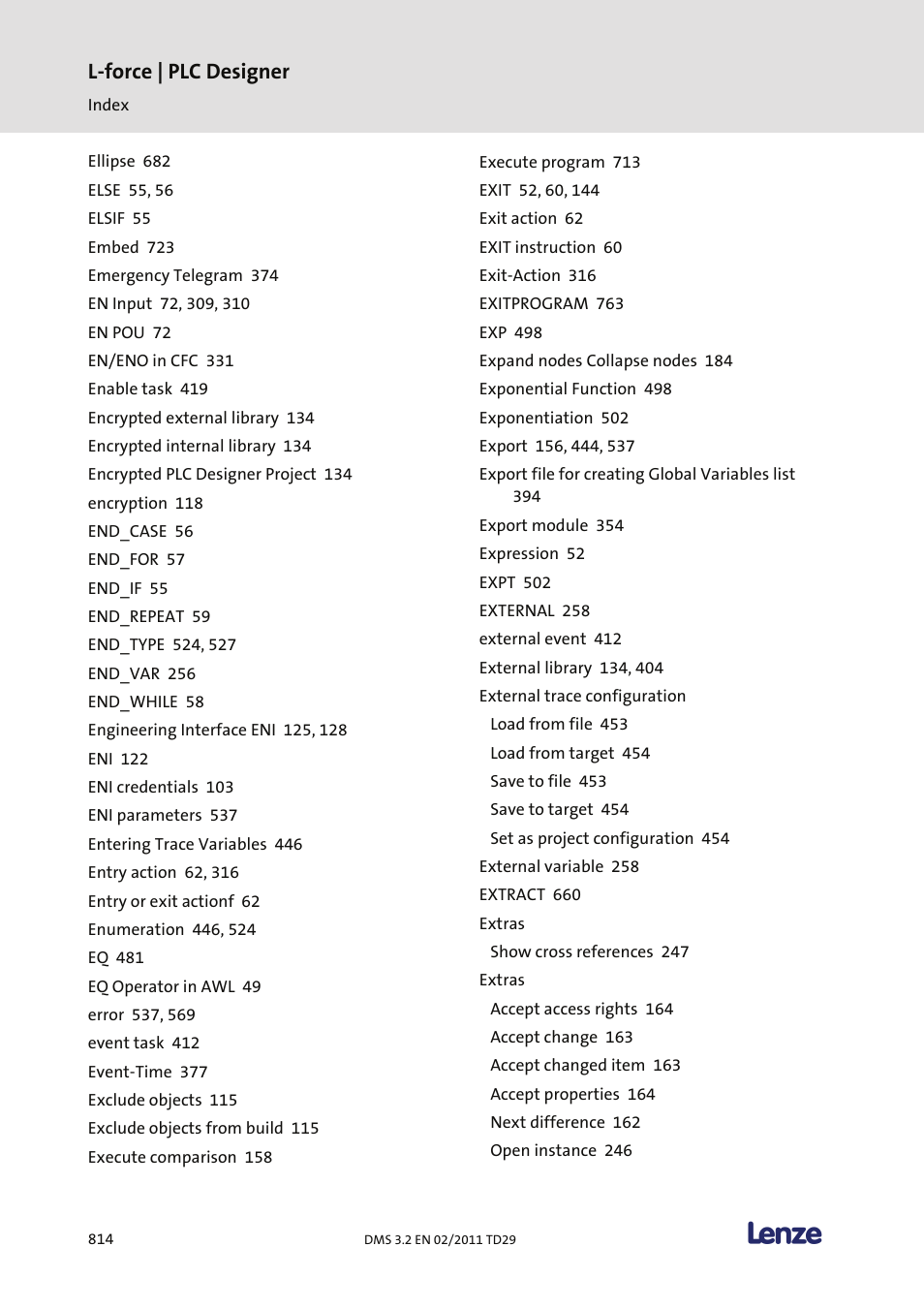 L-force | plc designer | Lenze PLC Designer PLC Designer (R2-x) User Manual | Page 816 / 844