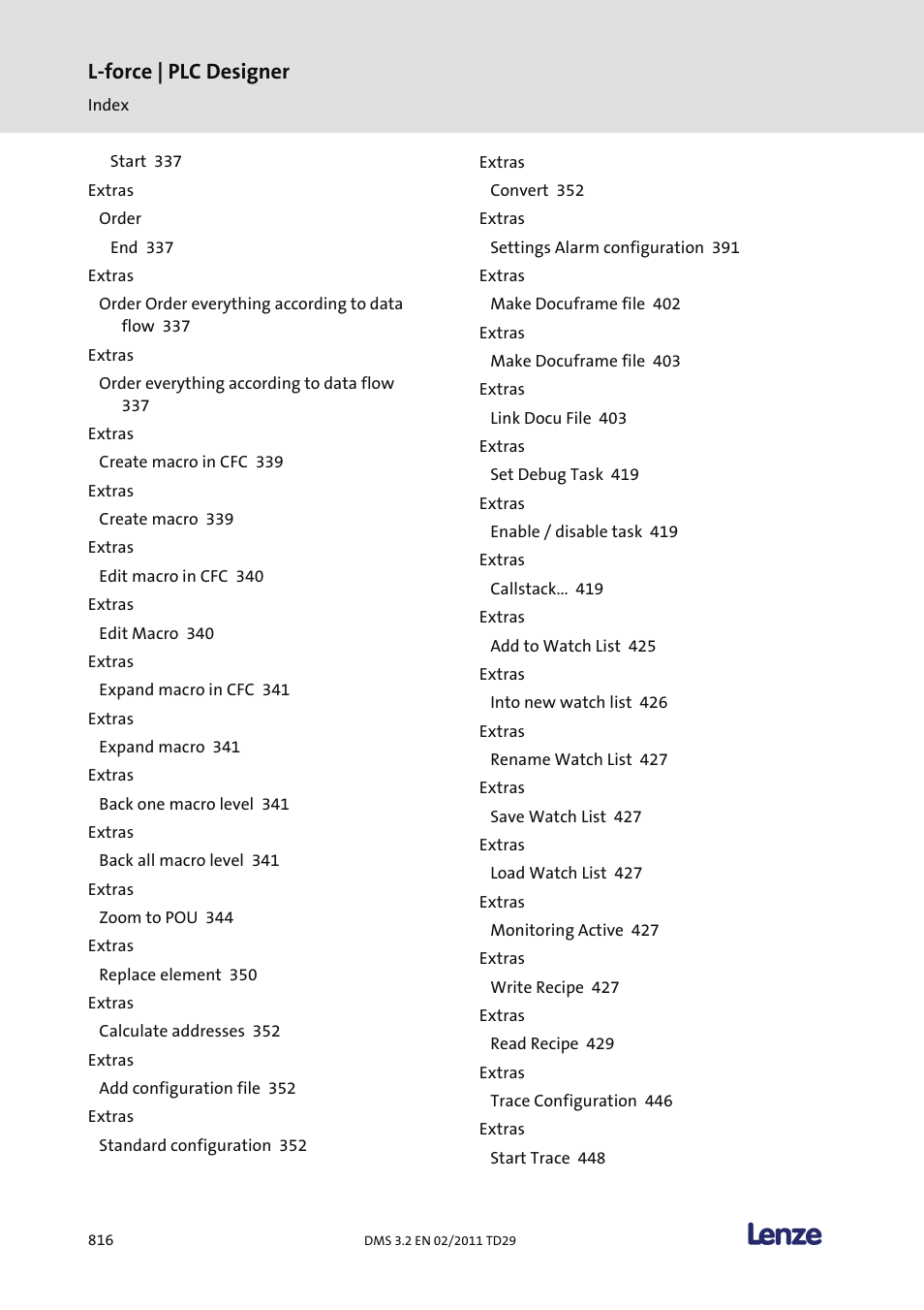 L-force | plc designer | Lenze PLC Designer PLC Designer (R2-x) User Manual | Page 818 / 844