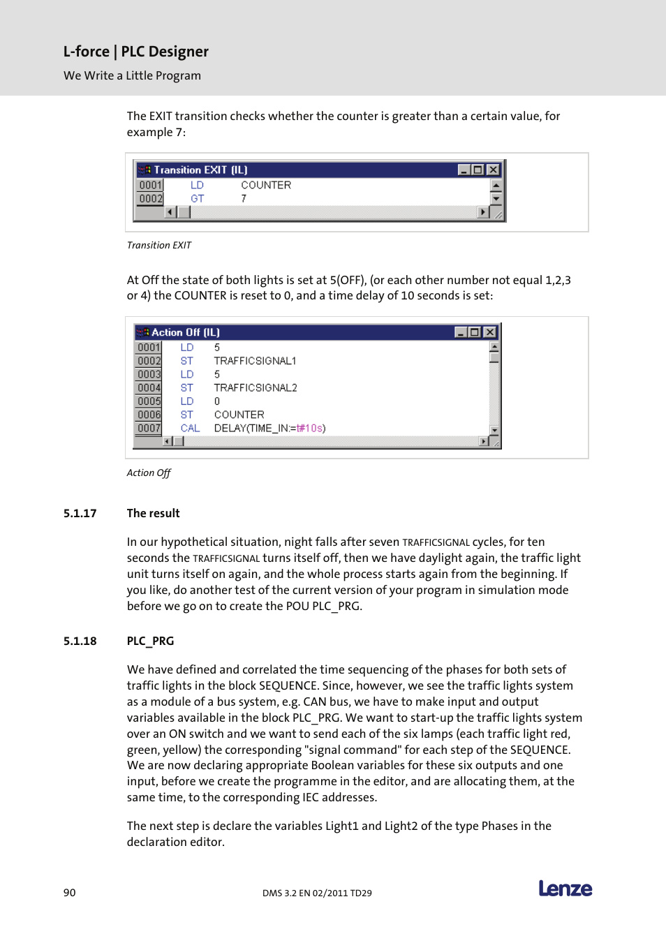 The result, Plc_prg, L-force | plc designer | Lenze PLC Designer PLC Designer (R2-x) User Manual | Page 92 / 844