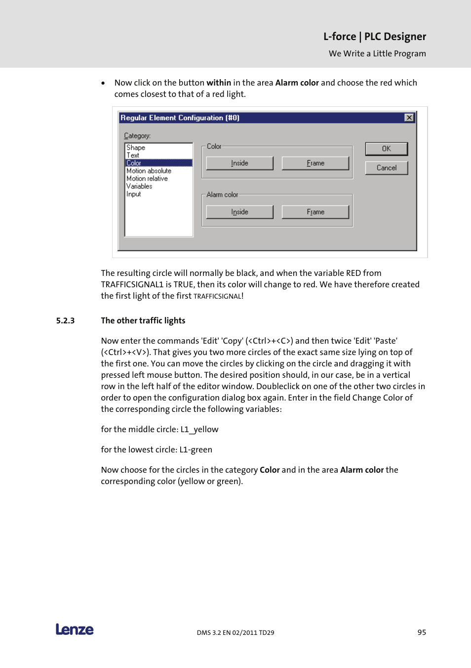 The other traffic lights, L-force | plc designer | Lenze PLC Designer PLC Designer (R2-x) User Manual | Page 97 / 844