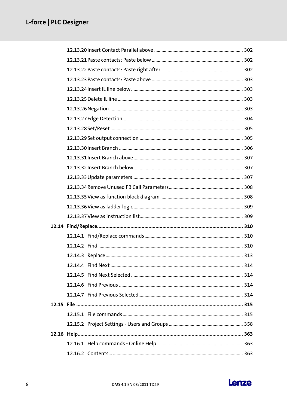 L-force | plc designer | Lenze PLC Designer PLC Designer (R3-1) User Manual | Page 10 / 1170