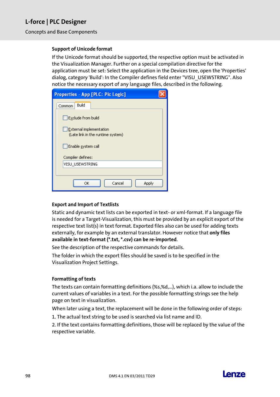 L-force | plc designer | Lenze PLC Designer PLC Designer (R3-1) User Manual | Page 100 / 1170