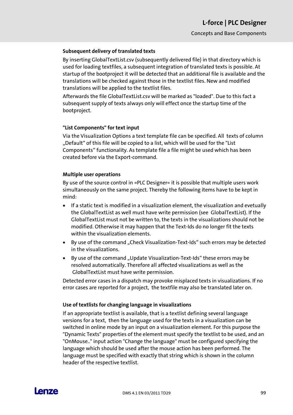 L-force | plc designer | Lenze PLC Designer PLC Designer (R3-1) User Manual | Page 101 / 1170