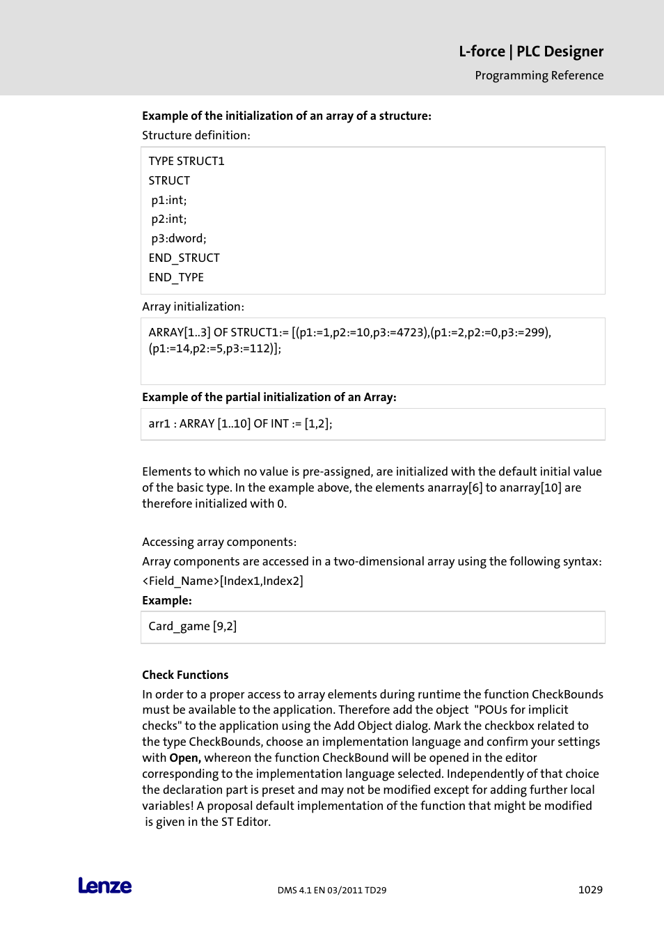 L-force | plc designer | Lenze PLC Designer PLC Designer (R3-1) User Manual | Page 1031 / 1170