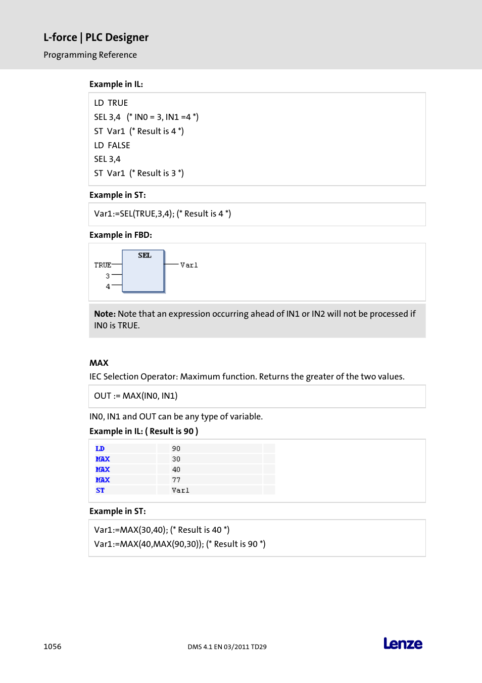 L-force | plc designer | Lenze PLC Designer PLC Designer (R3-1) User Manual | Page 1058 / 1170